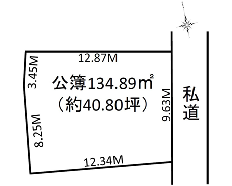 南小岩5丁目 売土地　配置図
